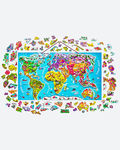 Пазл «Магнитная карта Мира», 92 детали
