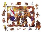 Деревянный пазл «Пиноккио», 79 деталей