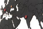 Пазл "Карта мира" черный, 150х90 см