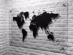 Пазл "Карта мира" черный, 150х90 см