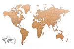 Пазл "Карта мира" коричневый, 100х60 см