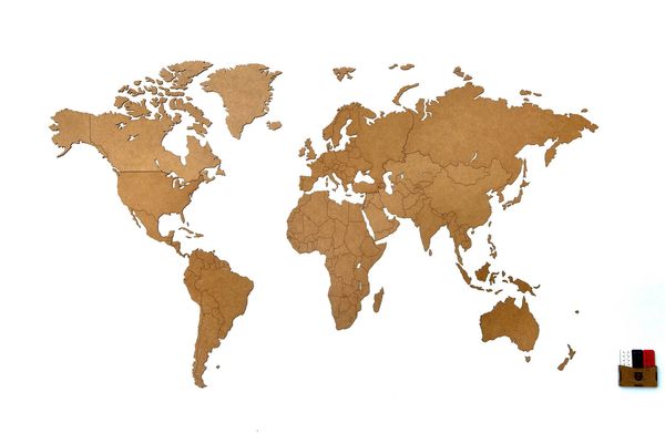 Карты мира из мдф