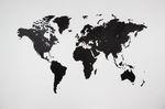 Карта мира ГИГАНТ (МДФ черный), 280х170 см