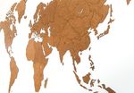 Карта мира ГИГАНТ (МДФ коричневый), 280х170 см