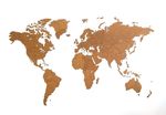 Карта мира ГИГАНТ (МДФ коричневый), 280х170 см