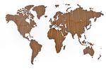 Карта мира Exclusive Американский орех, 180х108 см