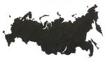 Пазл "Карта России" (МДФ черный), 180х100 см