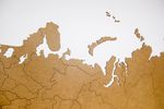 Пазл "Карта России" (МДФ коричневый), 180х100 см