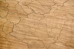 Пазл "Карта России" (Американский орех), 180х100 см