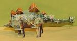 Объёмный подвижный 3D пазл "Стегозавр"