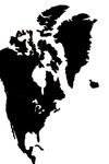 Карта мира из дерева English (Black), 100х181 см