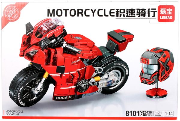 Конструктор "Мотоцикл Ducati V4" 1:14 (439 деталей)