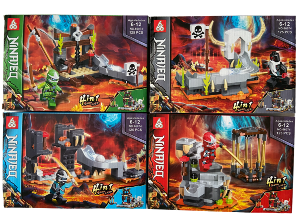 Конструктор Ninjago "Постройки на вулкане" (4 вида)