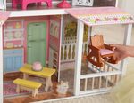 Деревянный дом для Барби «Карамельная Саванна» с мебелью