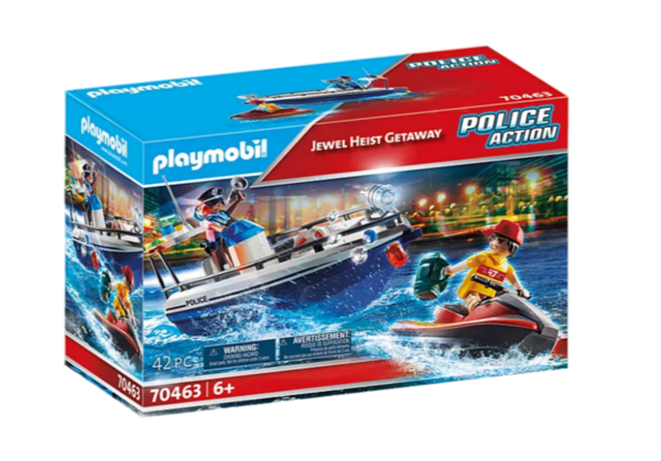 Полицейский катер и вор