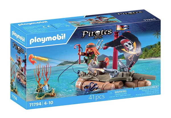 Поиск сокровищ на пиратском плоту