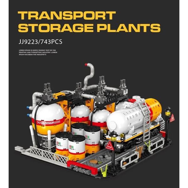 Конструктор Завод по транспортировке и хранению нефти (734 детали)