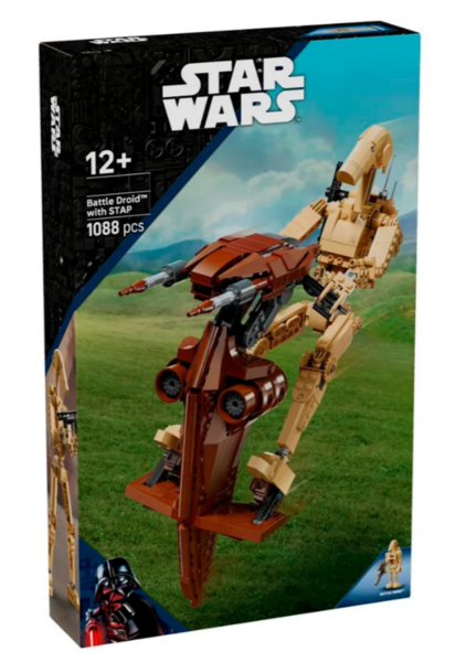 Конструктор Звездные войны Боевой дроид со stap (1088 деталей)
