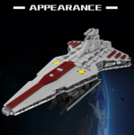 Конструктор Атакующий крейсер Республики (1320 Деталей)