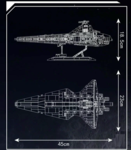 Конструктор Атакующий крейсер Республики (1320 Деталей)