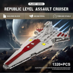 Конструктор Атакующий крейсер Республики (1320 Деталей)