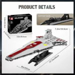 Конструктор Атакующий крейсер Республики (1320 Деталей)