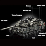 Конструктор Тяжелый танк Леопард 2А7 (1009 деталей)