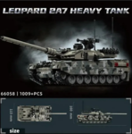 Конструктор Тяжелый танк Леопард 2А7 (1009 деталей)