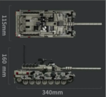 Конструктор Тяжелый танк Леопард 2А7 (1009 деталей)