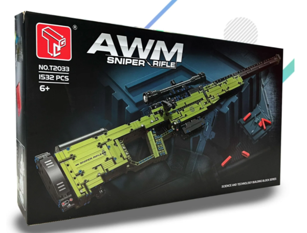 Конструктор Снайперская винтовка AWM (1532 детали)