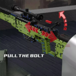 Конструктор Снайперская винтовка AWM (1532 детали)