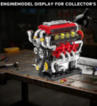 Конструктор Двигатель V8 Twinturbo (538 деталей)