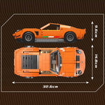 Конструктор Lamborghini Miura (1642 детали)
