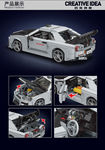 Конструктор Nissan Skyline GTR R34 (1471 деталь)