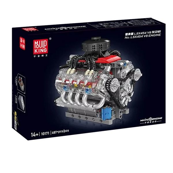 Конструктор Двигатель Chevron LSX454 V8 (487 деталей)
