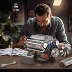 Конструктор Двигатель V8 полный привод (552 детали)