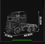 Конструктор K100 Aerodyne Tractor Truck пневматический грузовик (2181 деталь)