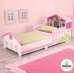 Детская кровать “Кукольный домик” с полочками