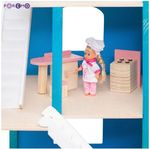 Дом для мини-кукол "Лазурный берег", с мебелью