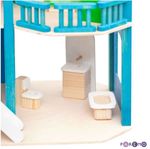 Дом для мини-кукол "Лазурный берег", с мебелью