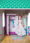 Бирюзовый кукольный домик для Барби, 130 см