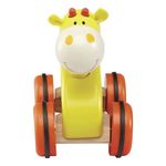 Деревянная игрушка на колесах "Жираф"